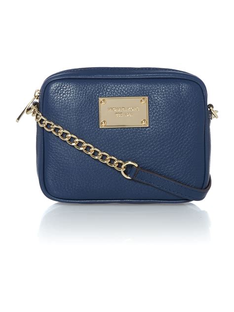 michael kors blue crossbody purse|navy blue crossbody shoulder purse.